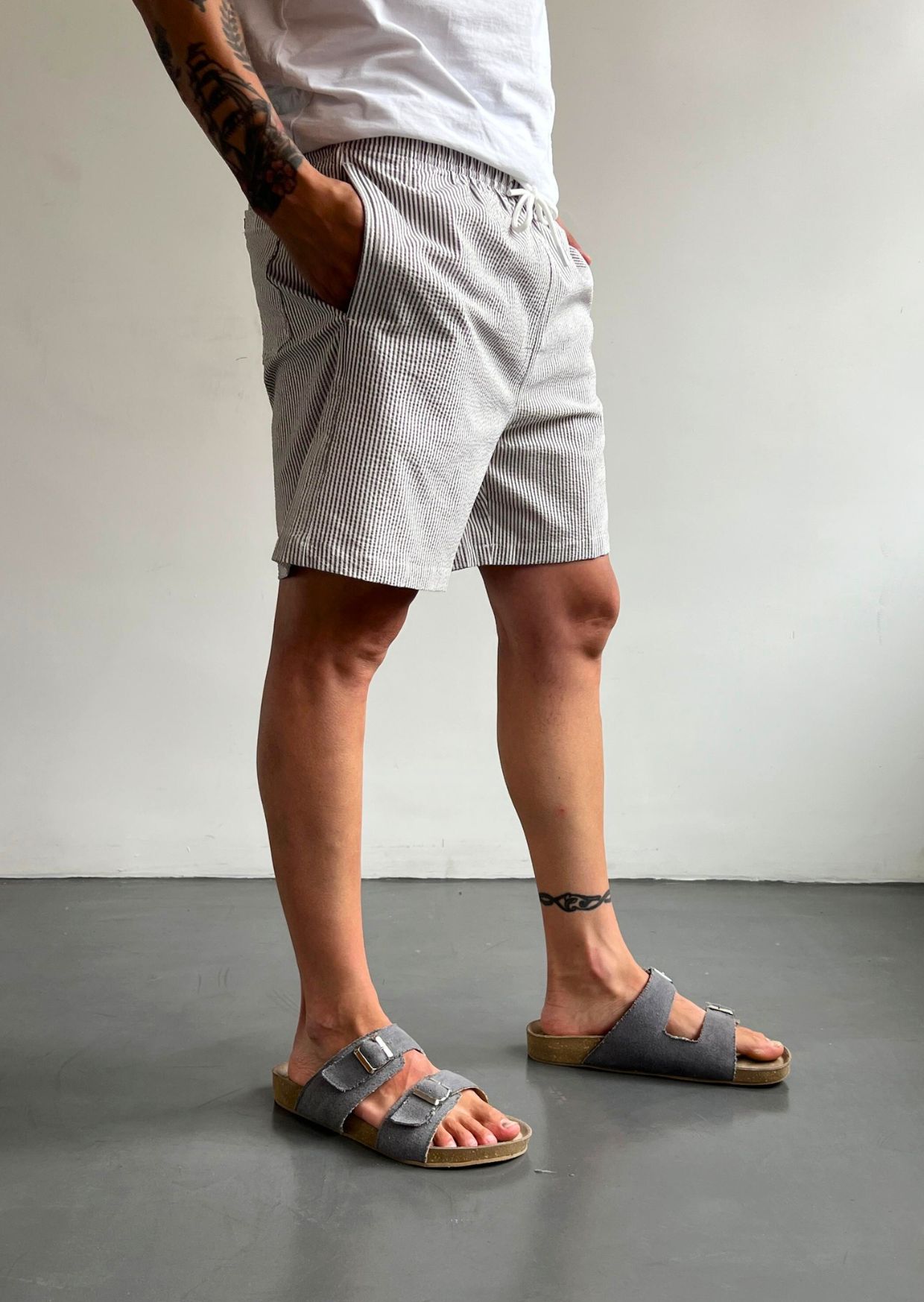 short de baño aura BORDO 3